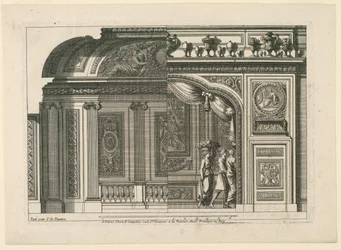 Entwurf für eine französische Alkove, aus "Alcoves à la Francoise"