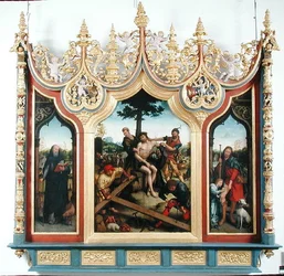 Triptychon von Christus mit den Henkern, ca. 1530-32