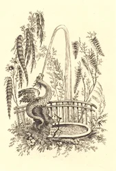 Chinesischer Brunnen mit Drache