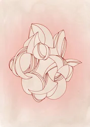 Rosa organisches Abstrakt