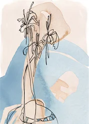 Weiche botanische Linien