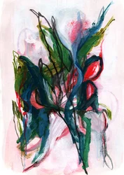 Lebendige Florale Abstraktion
