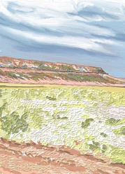 Weitläufige Wüsten-Mesa