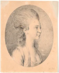 Porträt von Susanne Elisabeth Holm, genannt Julie, Juels erste Verlobte