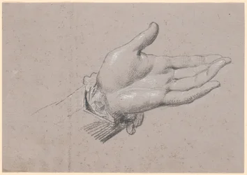 Studie einer linken Hand, verwendet im Ganzkörperporträt von Friedrich dem Sechsten als Kronprinz von 1786 in Amalienborg