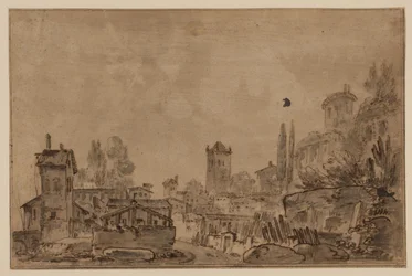 Ansicht einer italienischen Stadt