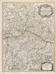 Karte von Bayern, ca. 1695
