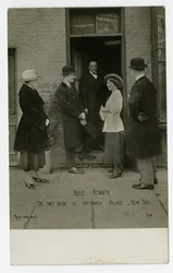 Adele Kennedy, die einzige Führerin durch Greenwich Village, New York, USA