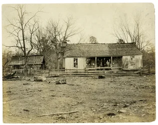 Ein Haus in Arkansas 40 Meilen von einer Eisenbahn entfernt