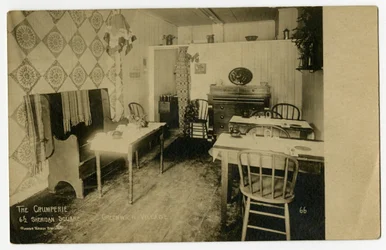 Die Crumperie, 6 1/2 Sheridan Square, Greenwich Village, New York, USA, ca. 1917-19