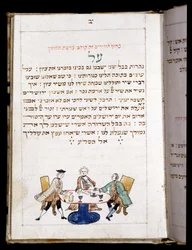 Gebetbuch (12,7 x 8,8 cm) Bamberg 1773. Am Ende des Gebets für den Neumondtag - Jüdisches Museum in Basel, Schweiz