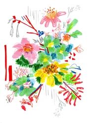 Blumenskizze 2, 2014