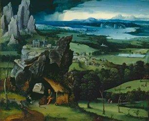 Landschaft mit St. Hieronymus, 1516-7