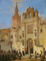 Religiöse Prozession in Sevilla