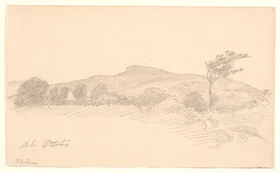 Landschaft mit Blick auf den Höhenrücken Höråsen. Öströö