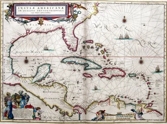 Golf von Mexiko und die Karibik, aus Blaeus 