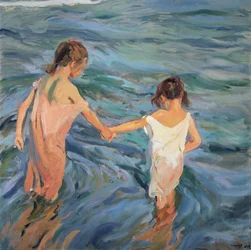 Kinder im Meer