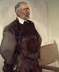 Porträt von Miguel de Unamuno y Jugo (1864-1936) ca. 1920