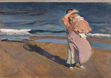 Fischerin mit Kind, Valencia, 1908.