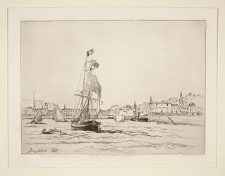 Eingang zum Hafen von Honfleur