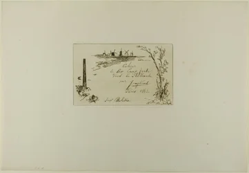 Titelseite, aus Cahier de six eaux-fortes, vues de Hollande