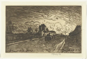 Ausgang des Krankenhauses Cochin (Faubourg Saint-Jacques, Paris)