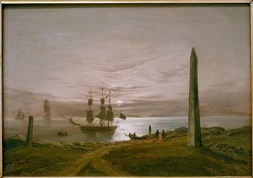 Fjordlandschaft bei Mondschein