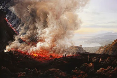 Der Ausbruch des Vesuv, 1824