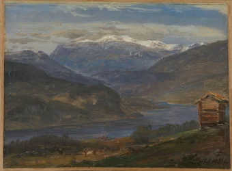 Blick auf Hjelle in Valdres