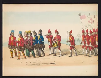 Maskerade der Delfter Studenten, 1857 (Platte 1)