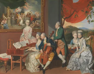 Die Familie Gore mit George, dem dritten Earl Cowper