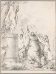 Chryses bittet Apollo um Hilfe, aus der Ilias, Buch I