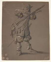 Soldat mit Gewehr