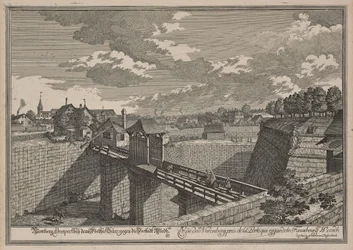 Ansicht von Westen auf das Wöhrder Türlein in Nürnberg