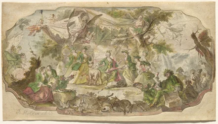 Diana ruht nach der Jagd