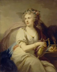 Porträt von Prinzessin Ekaterina Fyodorovna Dolgorukova 1769-1849 als Hebe