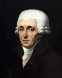 Porträt von Joseph Haydn, österreichischer Komponist. Gemälde von Johann Carl Roesler 1799