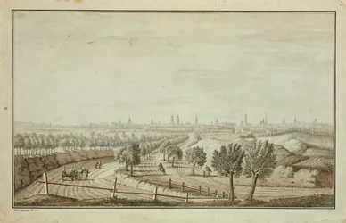 Ansicht des Halleschen Tors