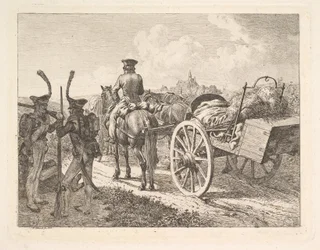 Eine russische mobile Schmiede, 1815