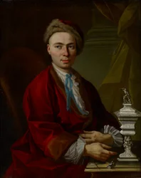 Porträt des Silberschmieds Johann Friedrich Baer, um 1770