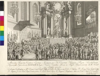 Krönung von Kaiser Leopold II. zum König von Ungarn in Bratislava am 15. November 1790