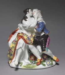 Die Liebenden, hergestellt von der Meissener Porzellanmanufaktur, Deutschland, ca. 1740