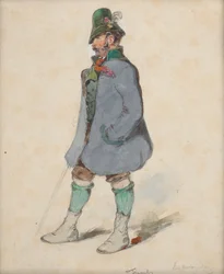 Bauer in Berchtesgadner Tracht