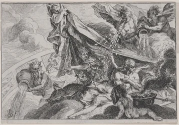 Allegorie des Winters mit Diana der Jägerin