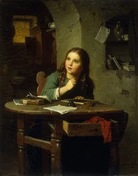 Das junge Schulmädchen, 1864