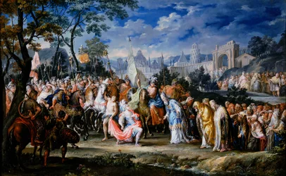 Einzug Alexanders des Großen in Babylon, 331 v. Chr., 18. Jahrhundert