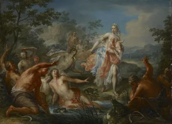 Latona verwandelt die lykischen Bauern in Frösche, ca. 1730