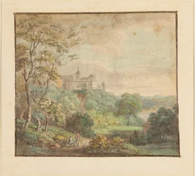 Landschaft mit Schloss