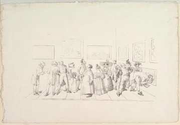 Das Publikum bei einer Ausstellung, 1831