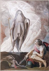 Teiresias sagt Odysseus die Zukunft voraus